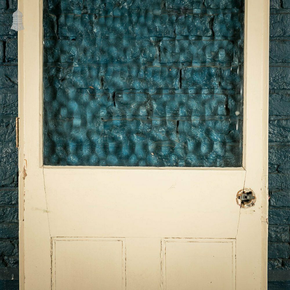 photo for sale Half Glazed Door, Fitted With ‘Arctic’ Style Textured Glass