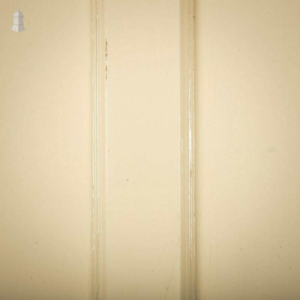 Pine Panelled Door, Green Painted, 1 Over 3 Panel 1930’s Style Door photo vinterior