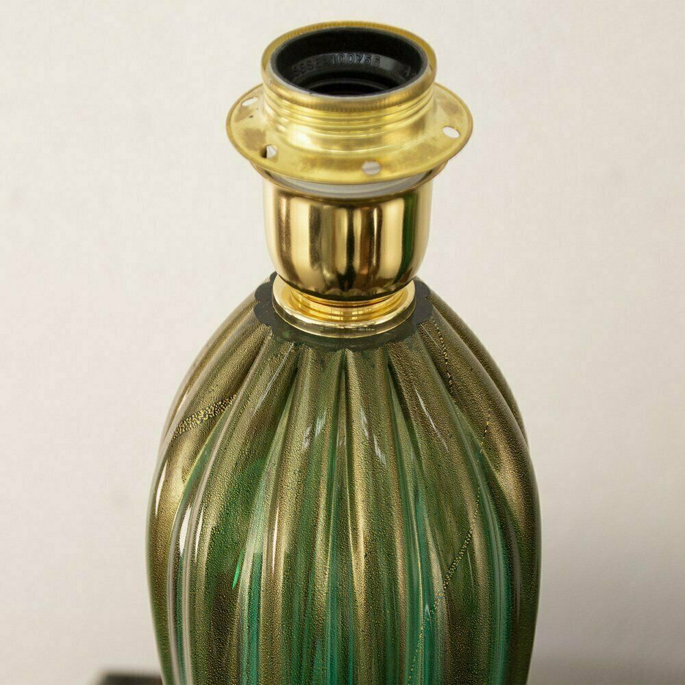 Italian Blown Glass Table Lamps With Gold Leaf Decorations, 1980s, Set Of 2 photo buy