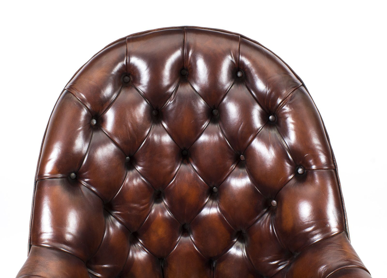 Bespoke English Hand Made Leather Directors Desk Chair Bbo photo Furniture