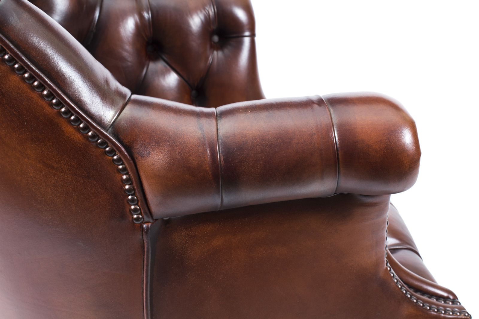 photo for sale Bespoke English Hand Made Leather Directors Desk Chair Bbo
