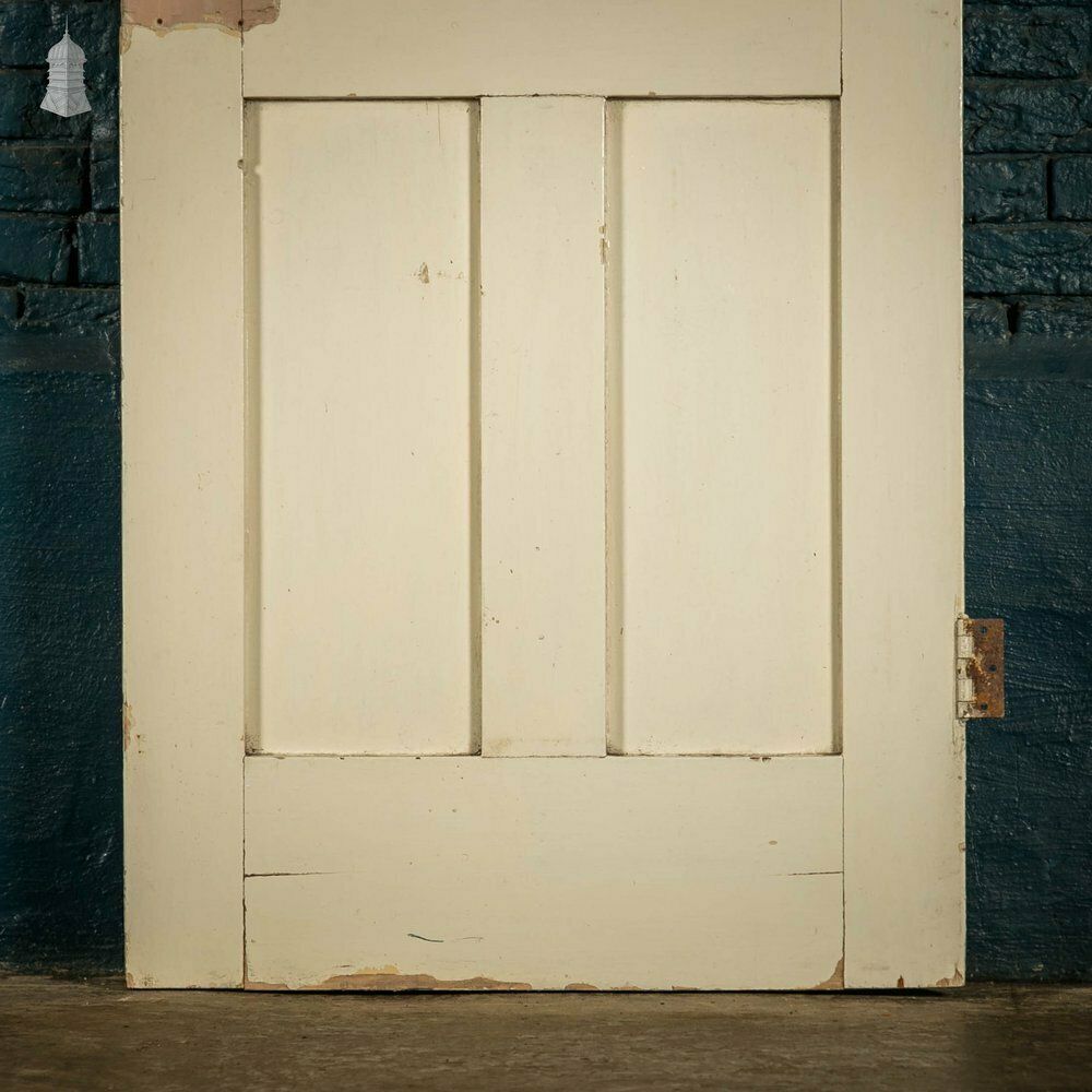 Home Fixtures Pine Panelled Door, White Painted 4 Panel Door photo