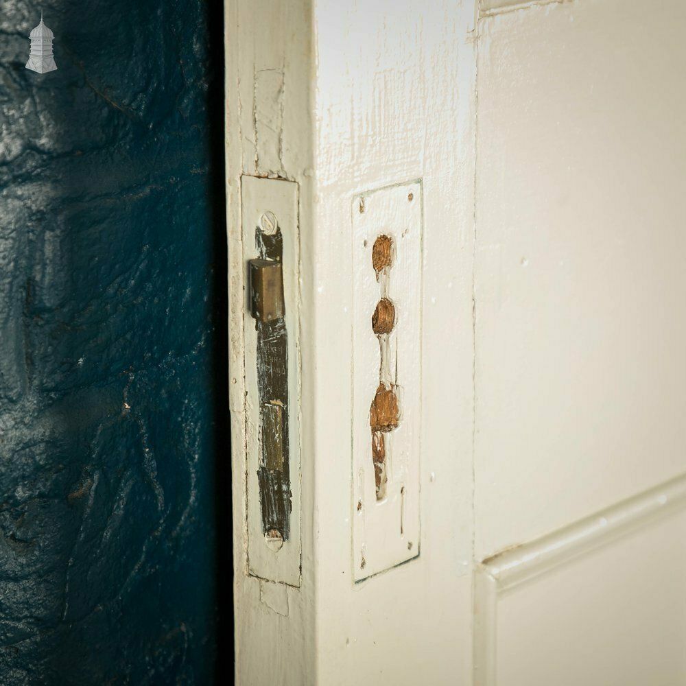 240.0 Pine Panelled Door, Moulded 5 Panel Door With White Painted Finish photo