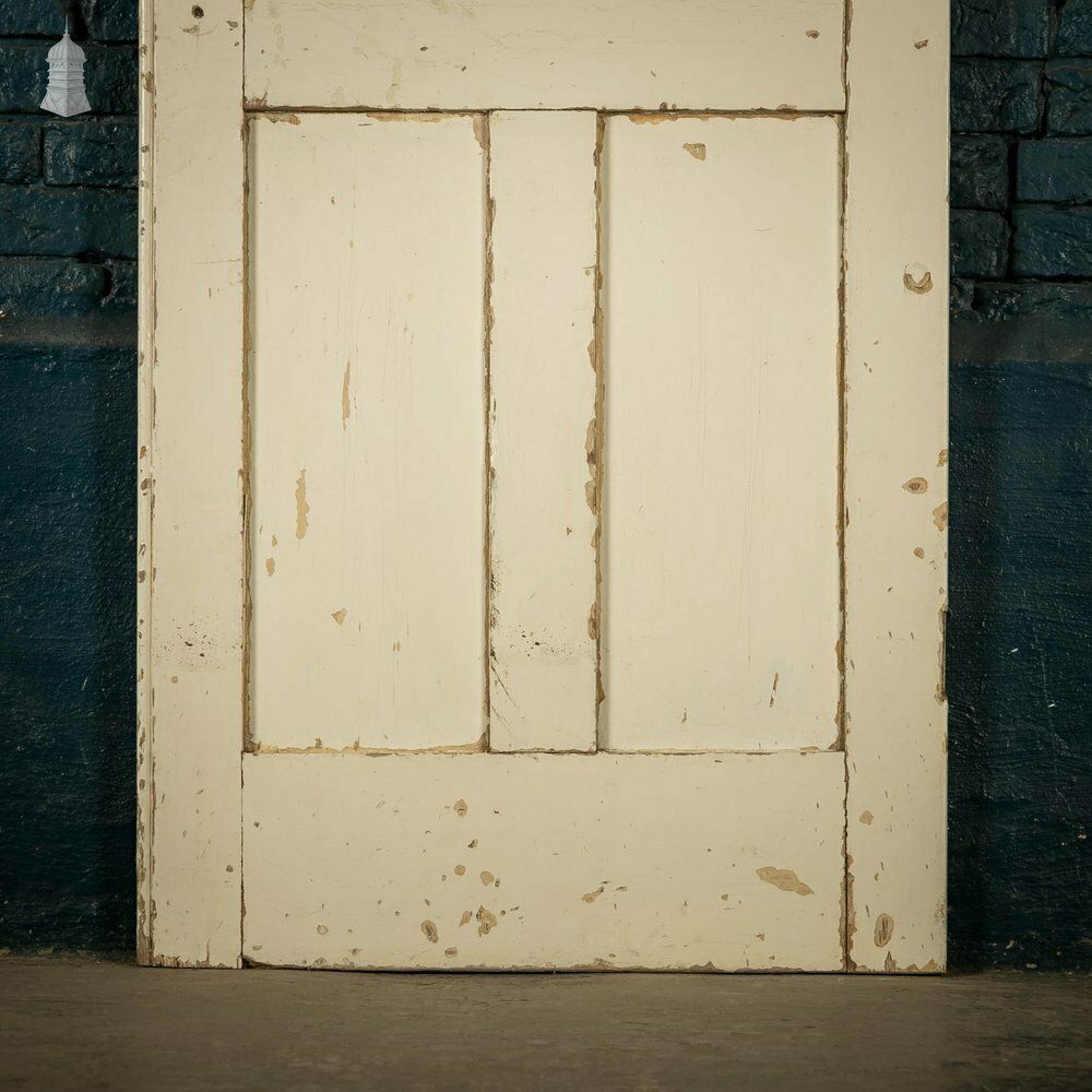 photo furniture Panelled Cupboard Door, White Painted Pine 4 Panel Door