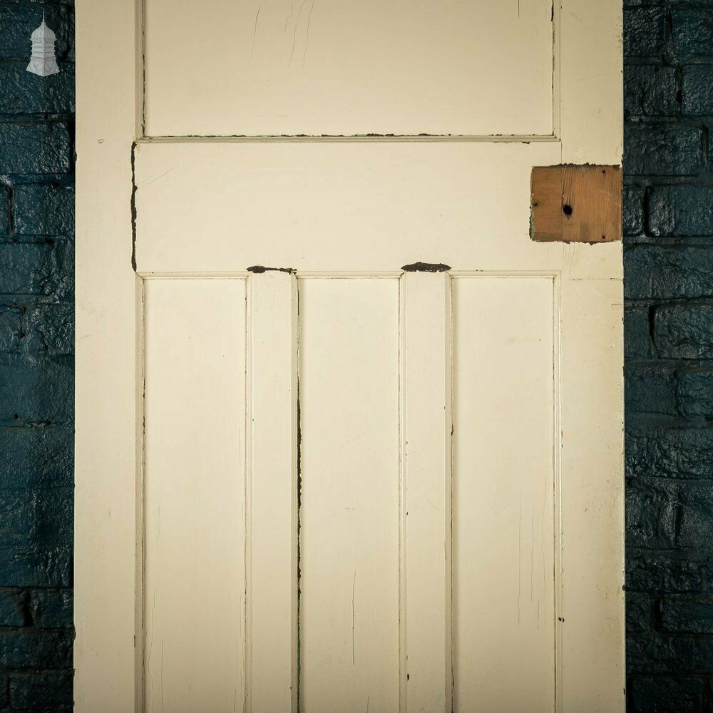 Home Fixtures 1930’s Style Door, 1 Over 3 Panelled Door, White Painted Finish photo