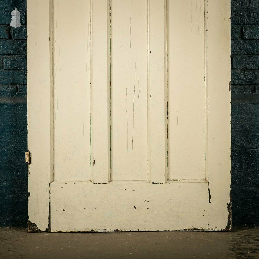 180.0 1930’s Style Door, 1 Over 3 Panelled Door, White Painted Finish photo