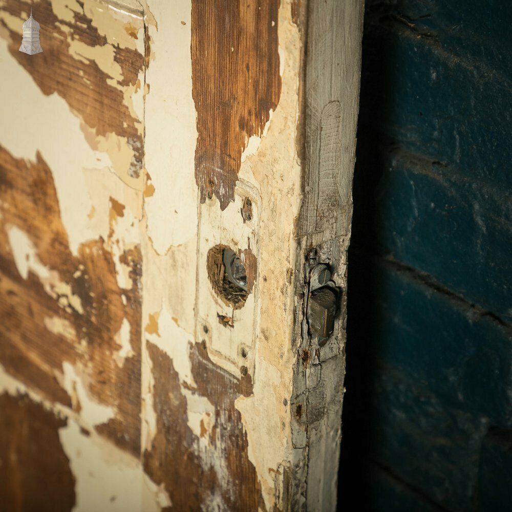 Half Glazed Door, Textured Glass photo vintage