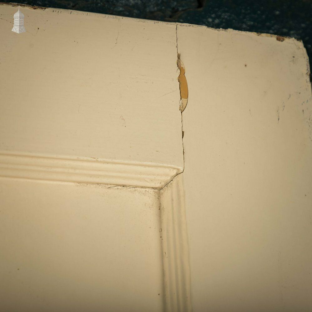 Pine Panelled Door, Moulded 6 Panel, White Painted photo vinterior