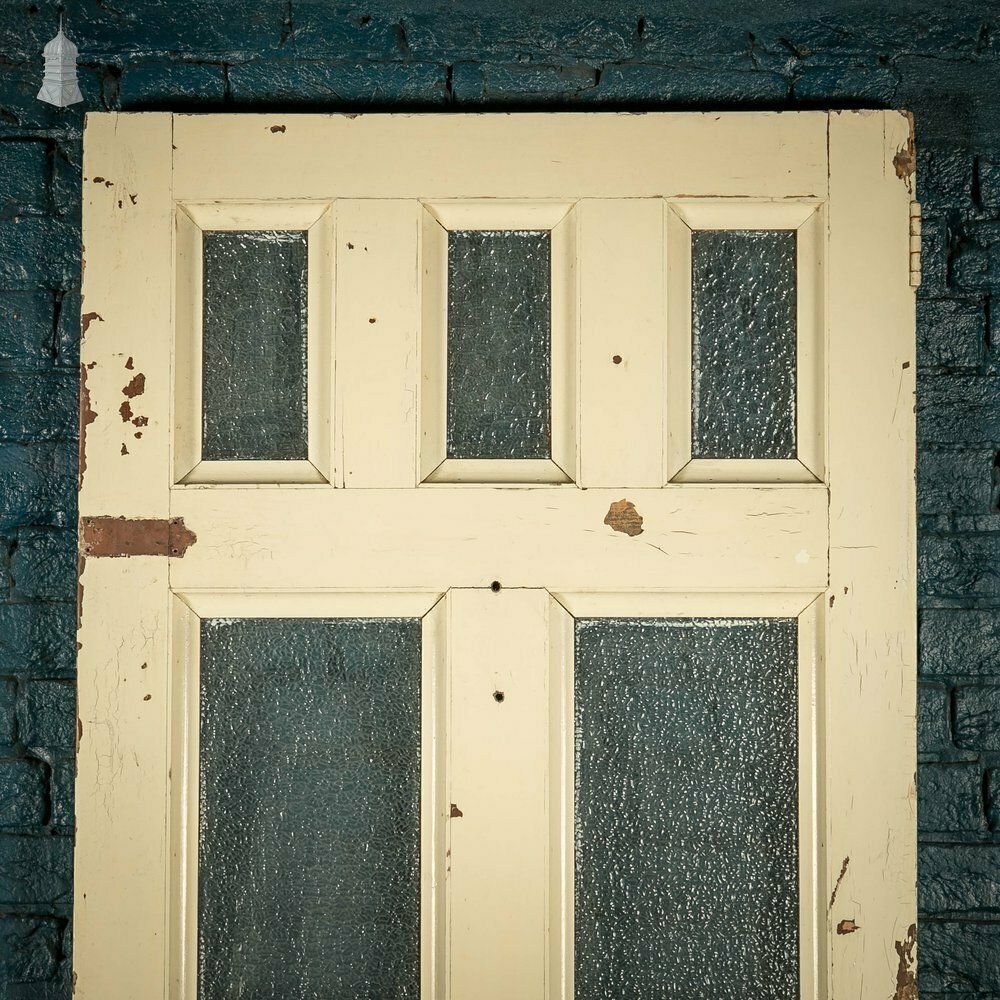 Half Glazed Door, Pine With ‘Arctic’ Style Textured Glass photo furniture