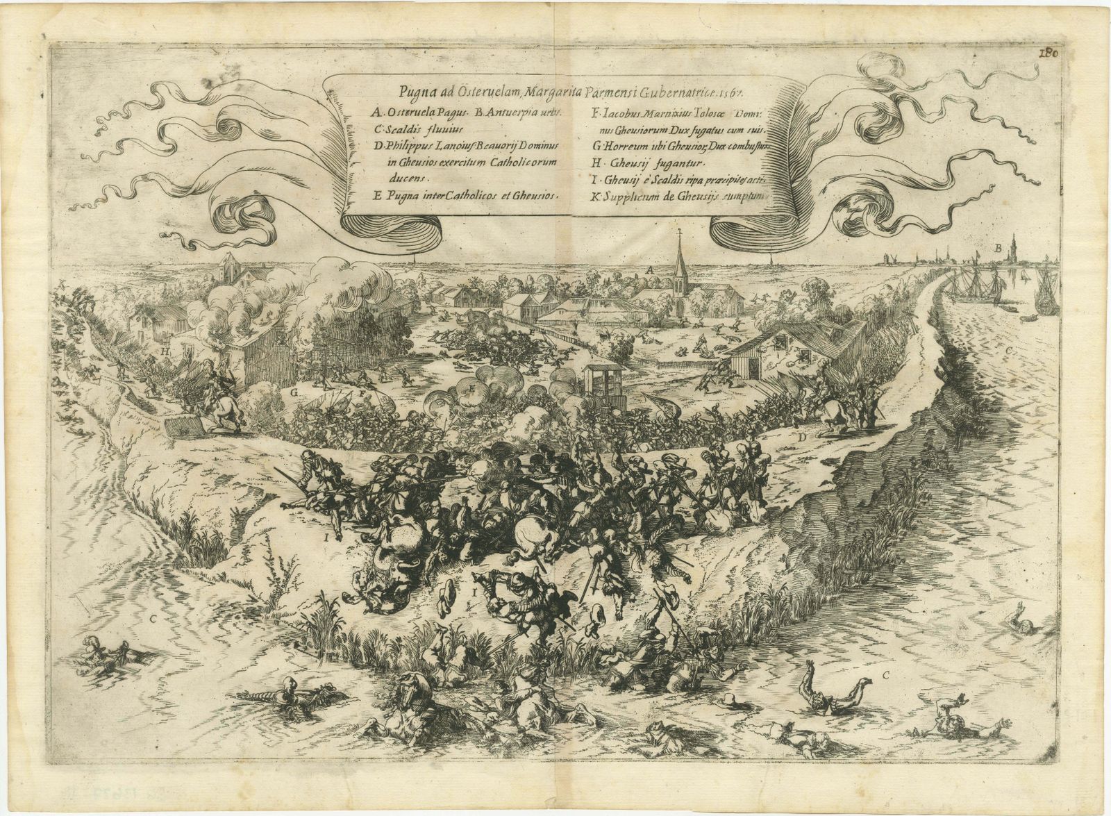 First Sparks Of The Eighty Years' War In Oosterweel In 1567, Engraved In 1632 photo furniture