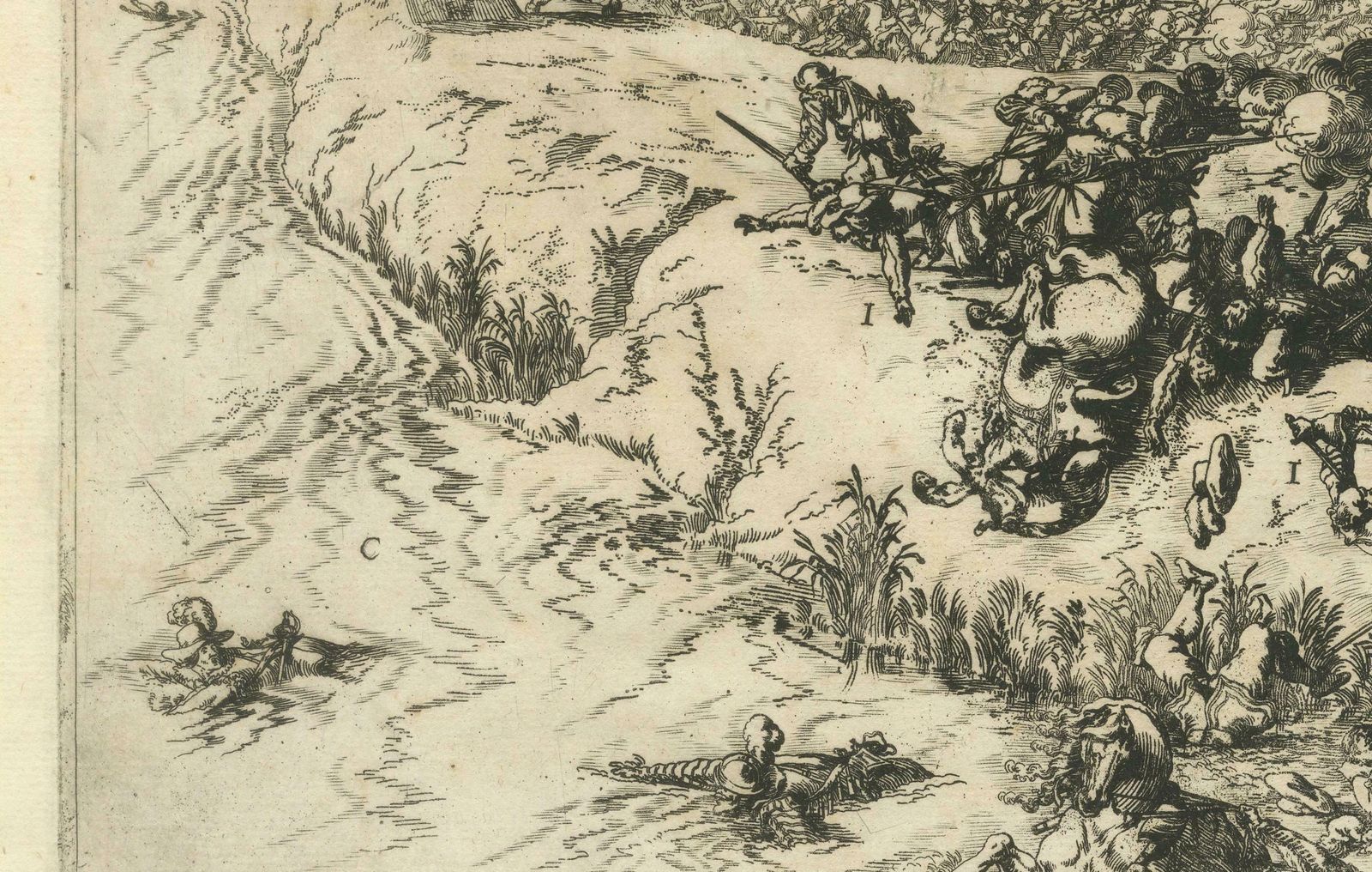 First Sparks Of The Eighty Years' War In Oosterweel In 1567, Engraved In 1632 photo Art