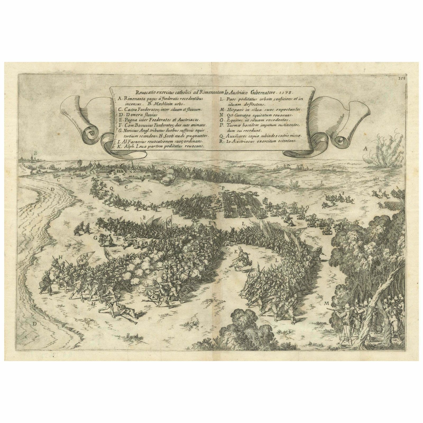 Clash At Rijmenam Engraved: A Turning Point In The Eighty Years' War, 1632