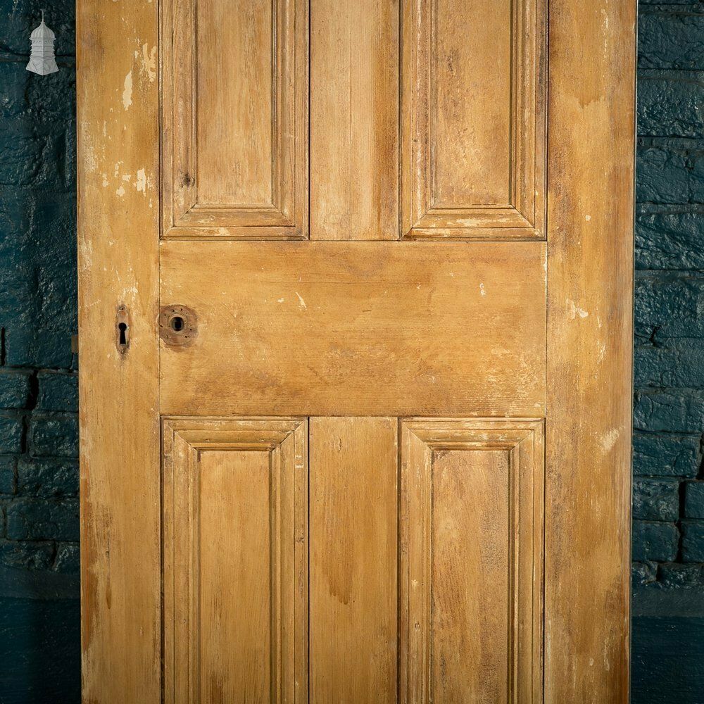 photo for sale Pine Panelled Door, 6 Panel Scumble Paint Finish