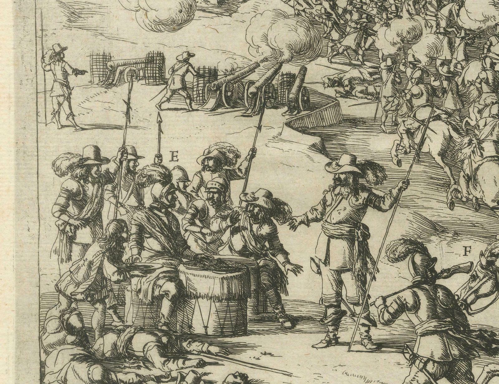 The Aftermath Of Battle For Oudenaarde In The Eighty Years' War Engraved In 1632 photo vinterior