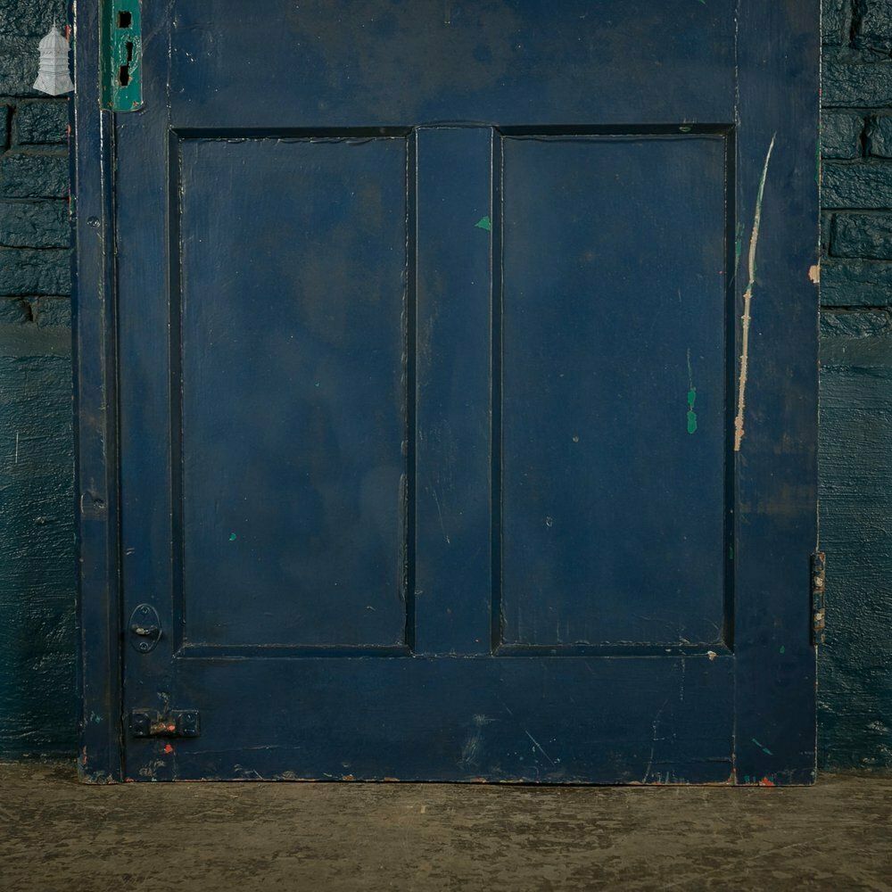 300.0 Half Glazed Door, Painted Pitch Pine Fitted With Wired Safety Glass photo
