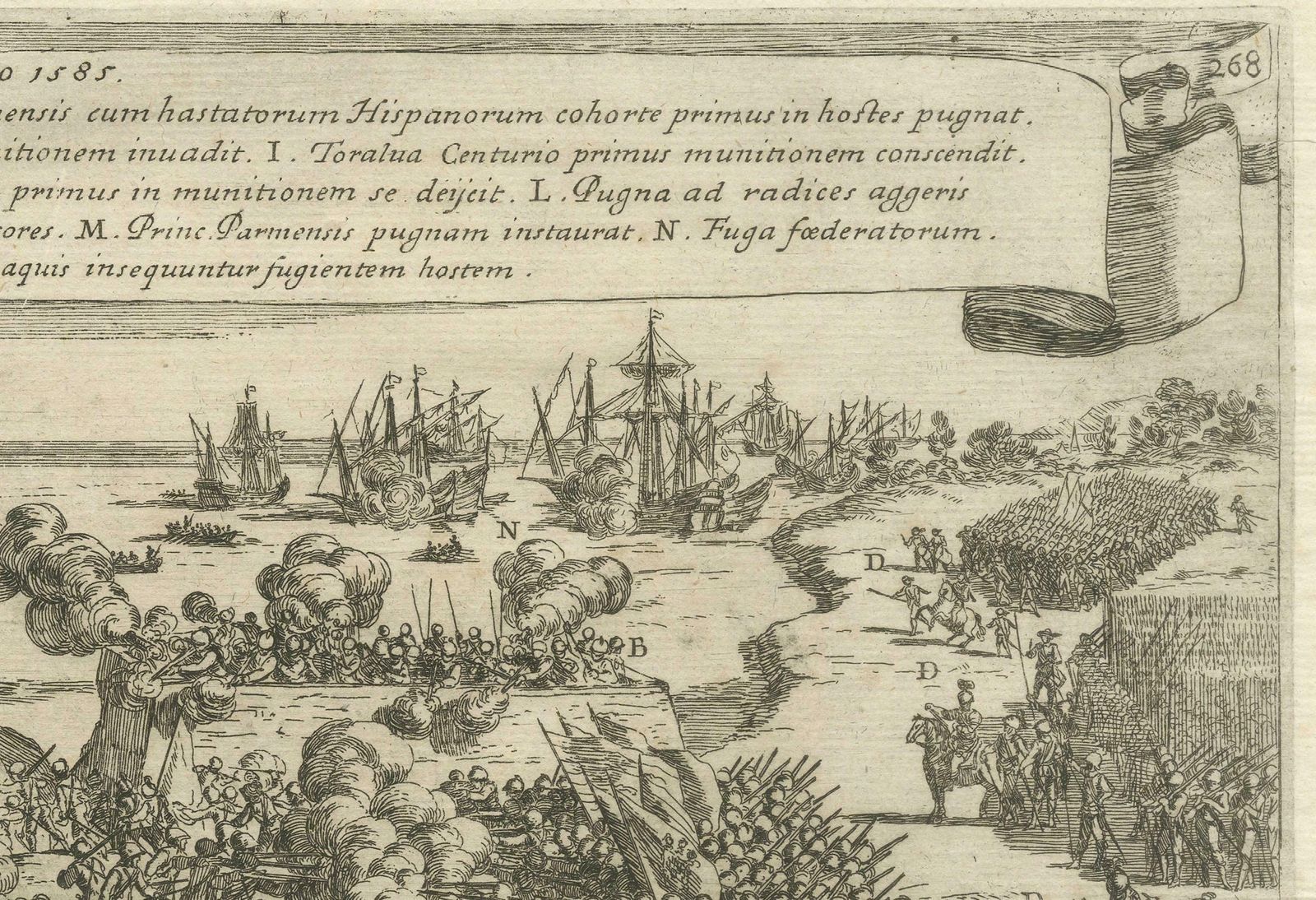 Siege And Struggle: The Kauwensteinse Dike In The Eighty Years' War, 1647 photo for sale
