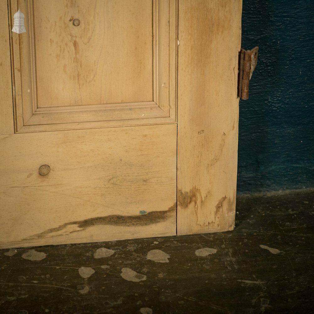 Pine Panelled Door, Victorian 2 Panel Cupboard Door photo 144.0