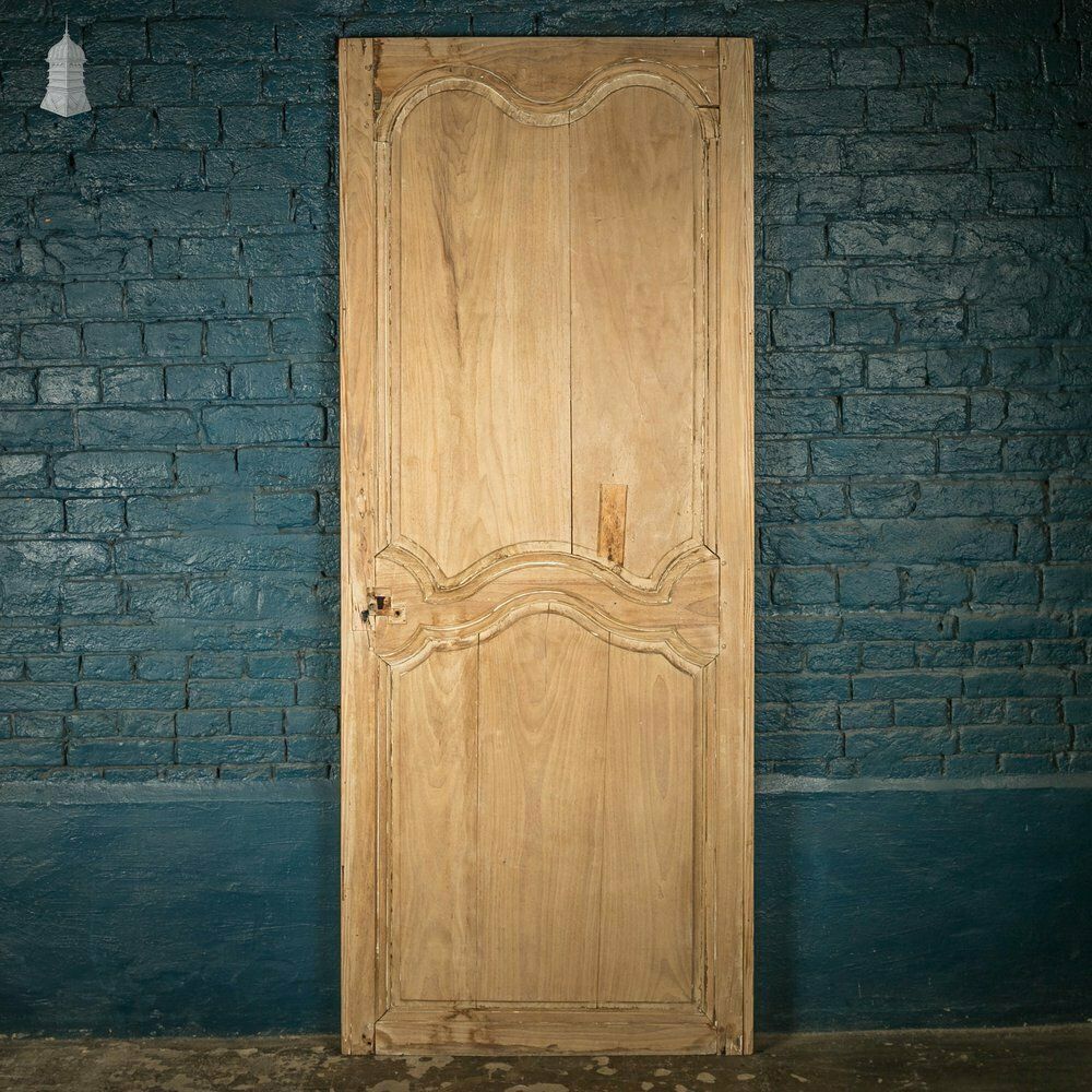 photo furniture Pine Panelled Door, 19th C French, 2 Moulded Panels