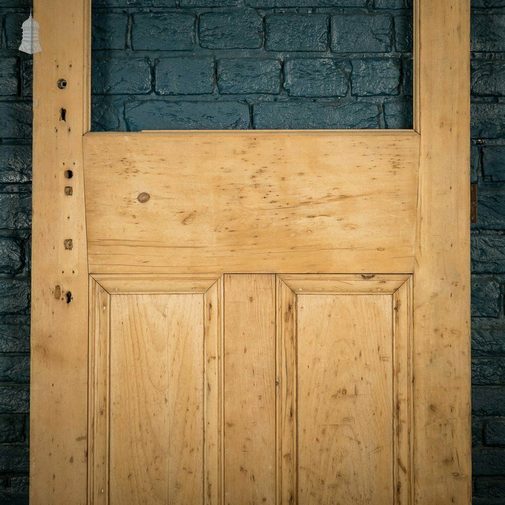 Half Glazed Door, Victorian, Pine With Moulded Panels photo Home Fixtures