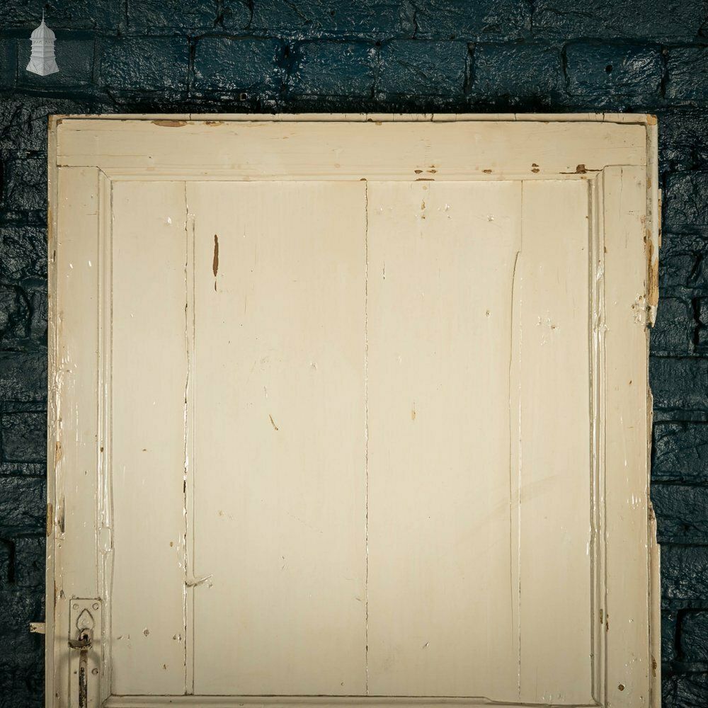 Plank And Ledge Door, 19th C French With White Painted Finish photo 216.0