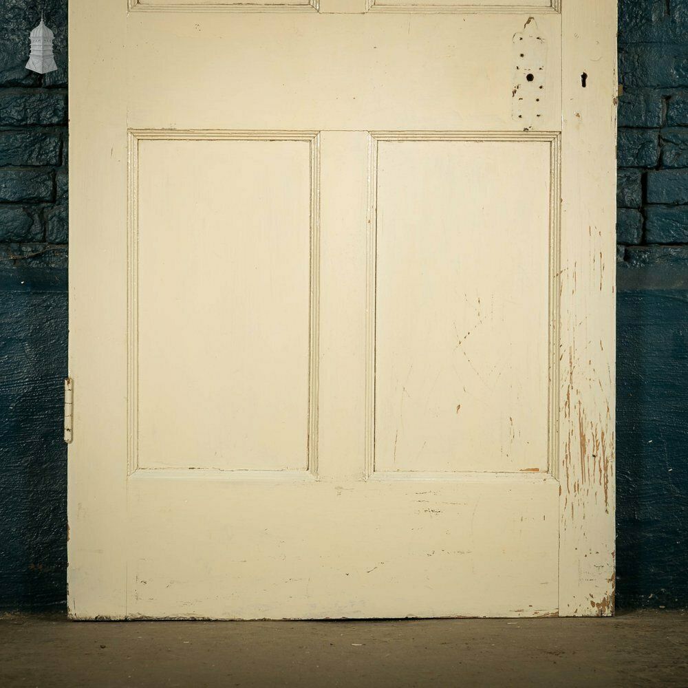 photo for sale Pine Panelled Door, 4 Panel White Painted