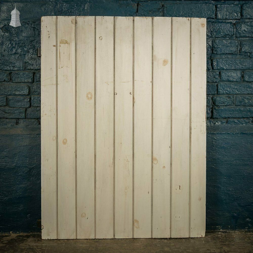 Plank Ledged And Braced Door, White Painted Tongue And Groove Cupboard Door