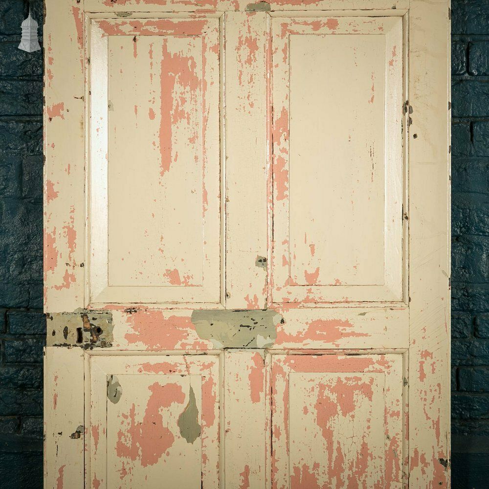 Pine Panelled Door, 6 Panel White Painted photo for sale