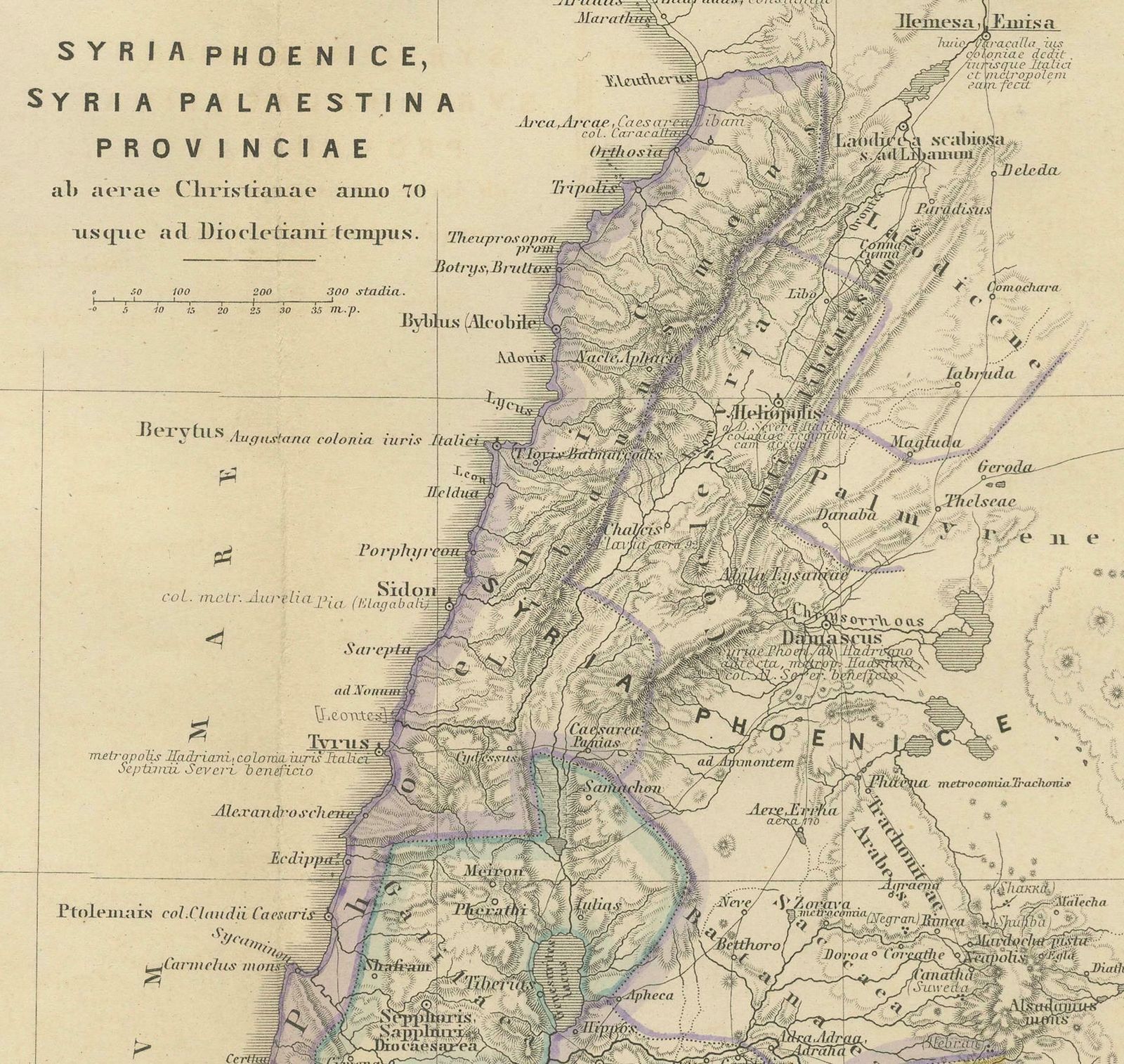 Levant In Antiquity: Lands Of Phoenicia, Judea, And Neighboring Kingdoms, 1880 photo vintage