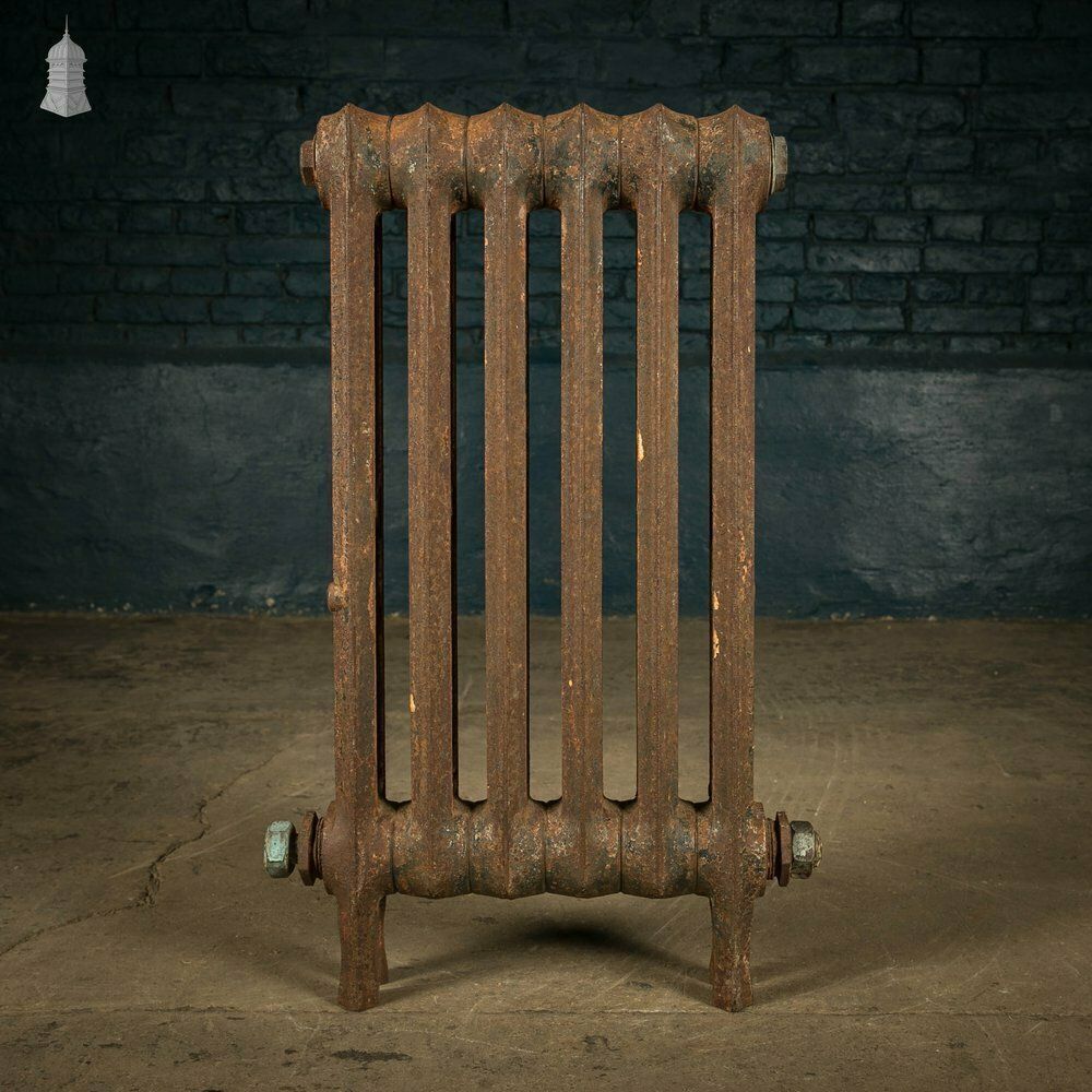 Cast Iron Radiator, Small 2 Column, 19th C photo furniture