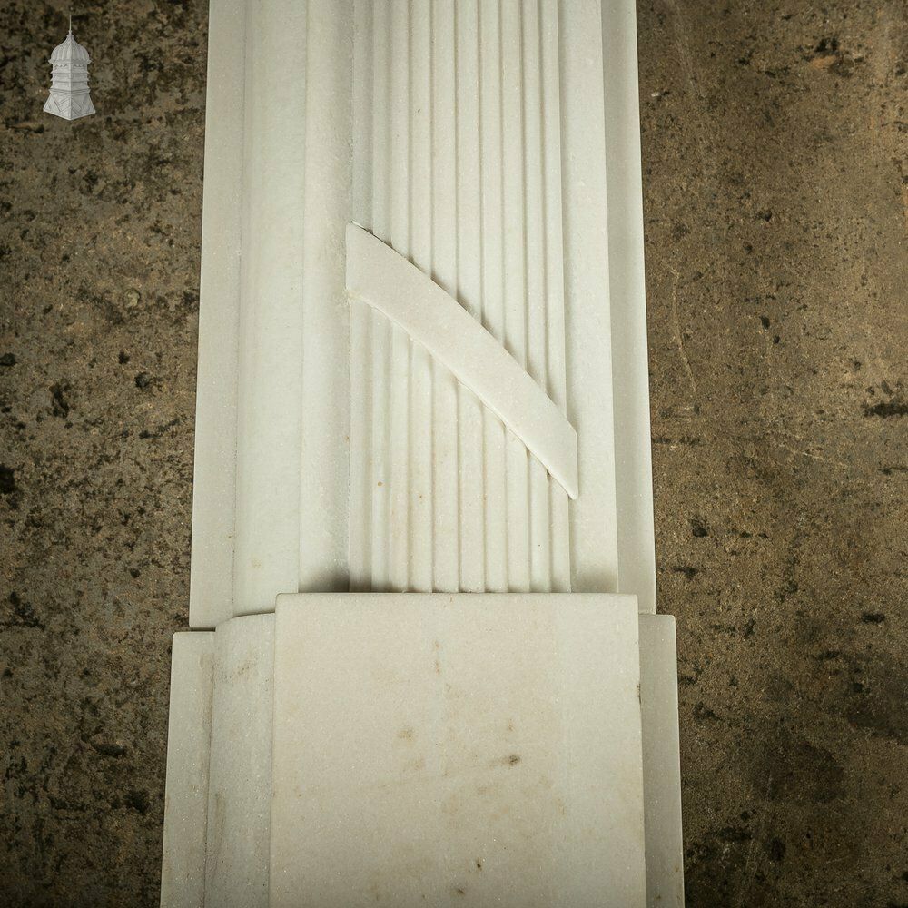 White Marble Fireplace Of Roman Ornate Design photo 8394.0