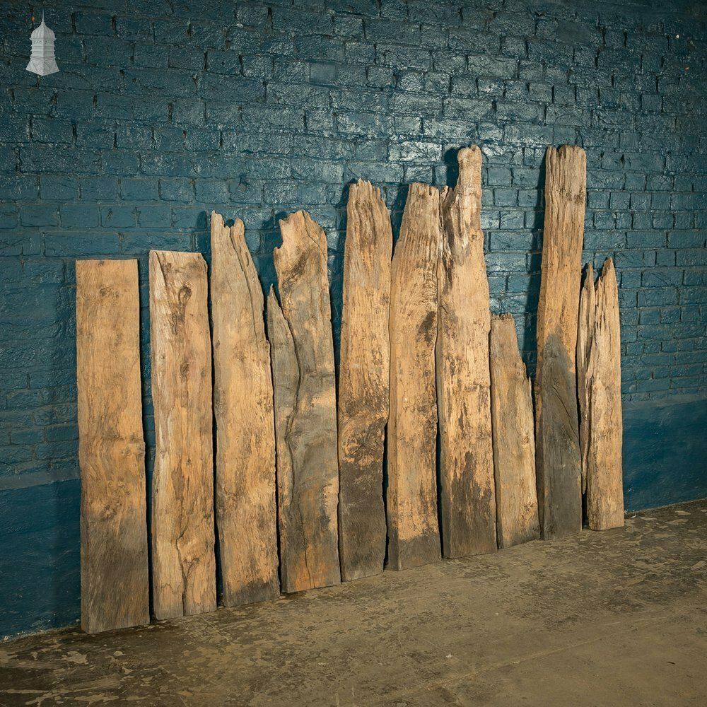 Distressed Oak Pilings, Weathered Natural Finish Batch Of 39 – 11 Square Metres photo for sale