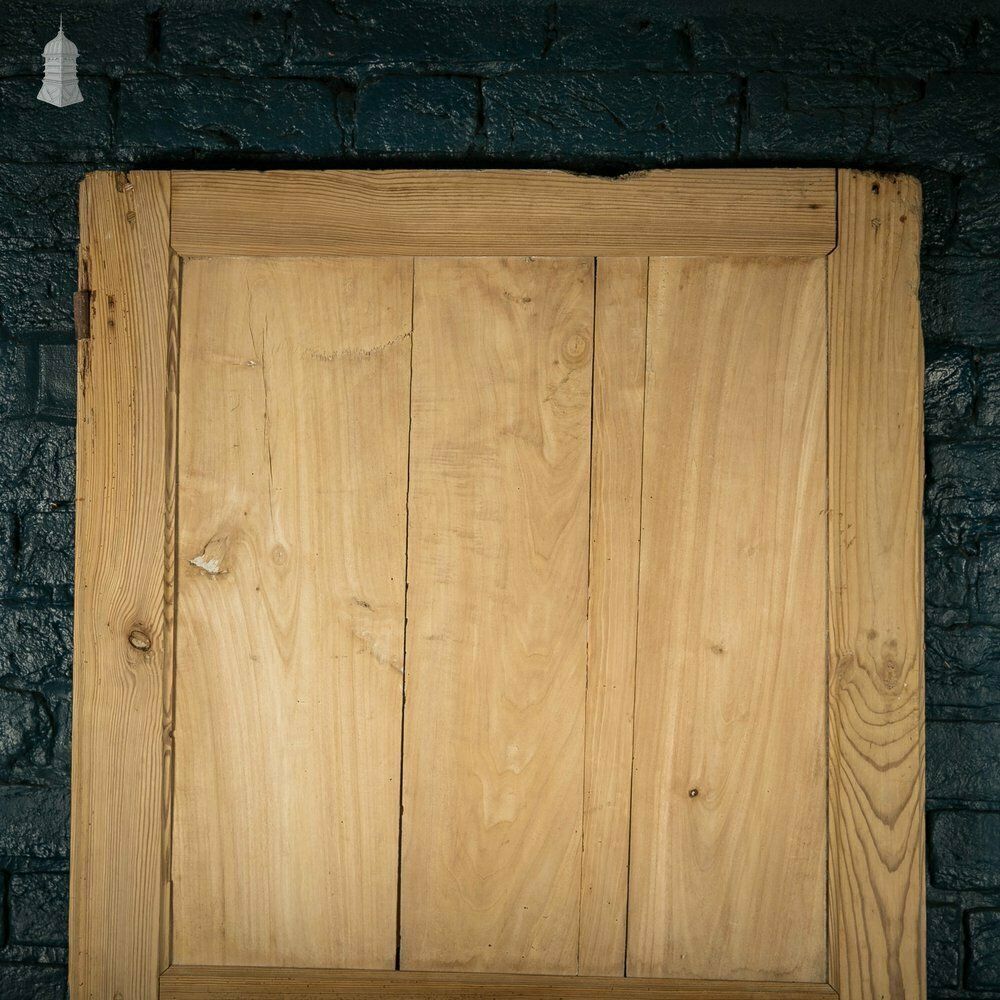 240.0 Pine Paneled Door, French 3 Panel Victorian photo
