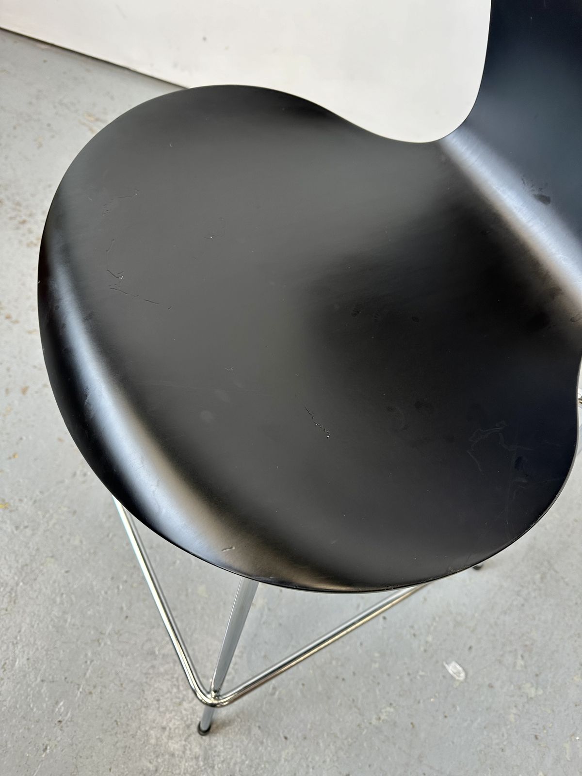 Vintage 1960s Arne Jacobsen Series 7 Barstool. Danish Mid Century photo 295.0