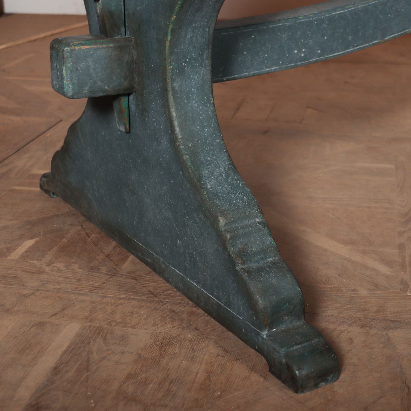 Italian Painted Trestle Table, 1800s photo Furniture