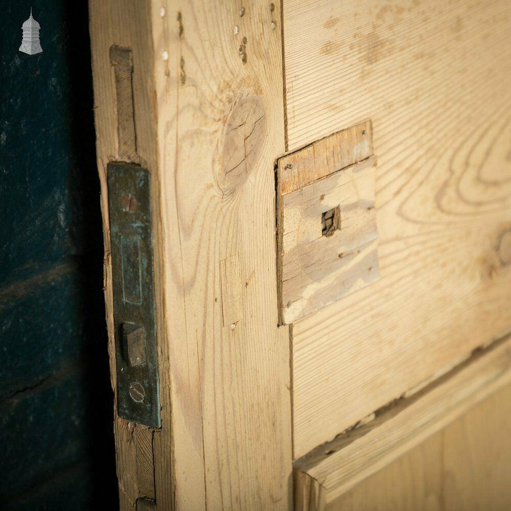 photo buy Glazed Pine Door, Moulded Panelled Door With Glazed Top Panel