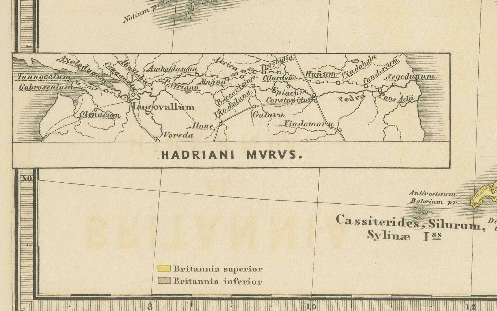 Ancient Cartography Of Britannia And Hibernia, Published In 1880 photo for sale