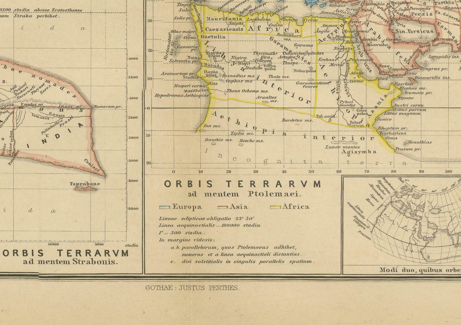 Original Old Composite Of Several Maps Of The Ancient World On One Sheet, 1880 photo 404.0