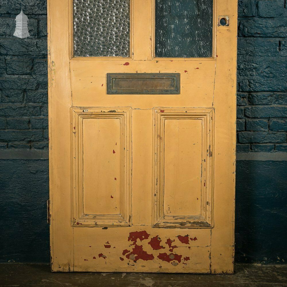 Glazed Paneled Door, With Door Hardware And Textured Glass photo Home Fixtures
