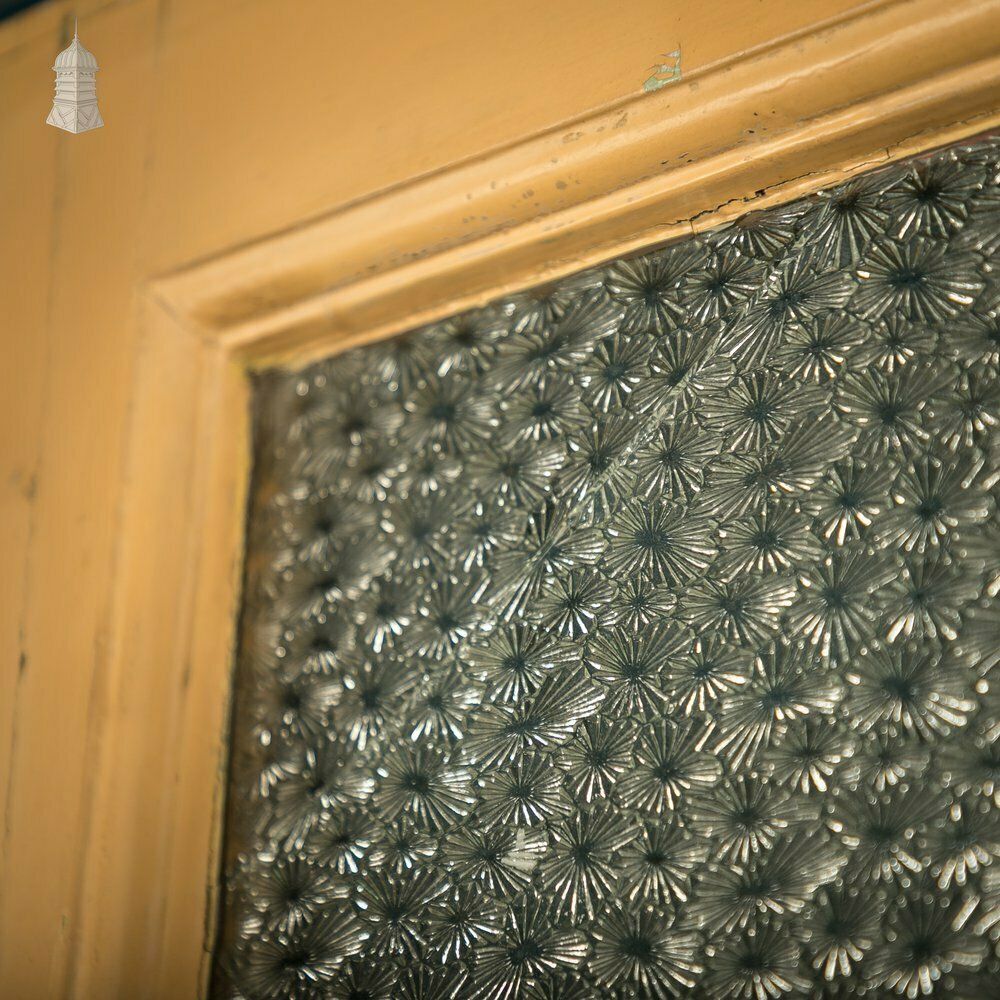 Home Fixtures Glazed Paneled Door, With Door Hardware And Textured Glass photo