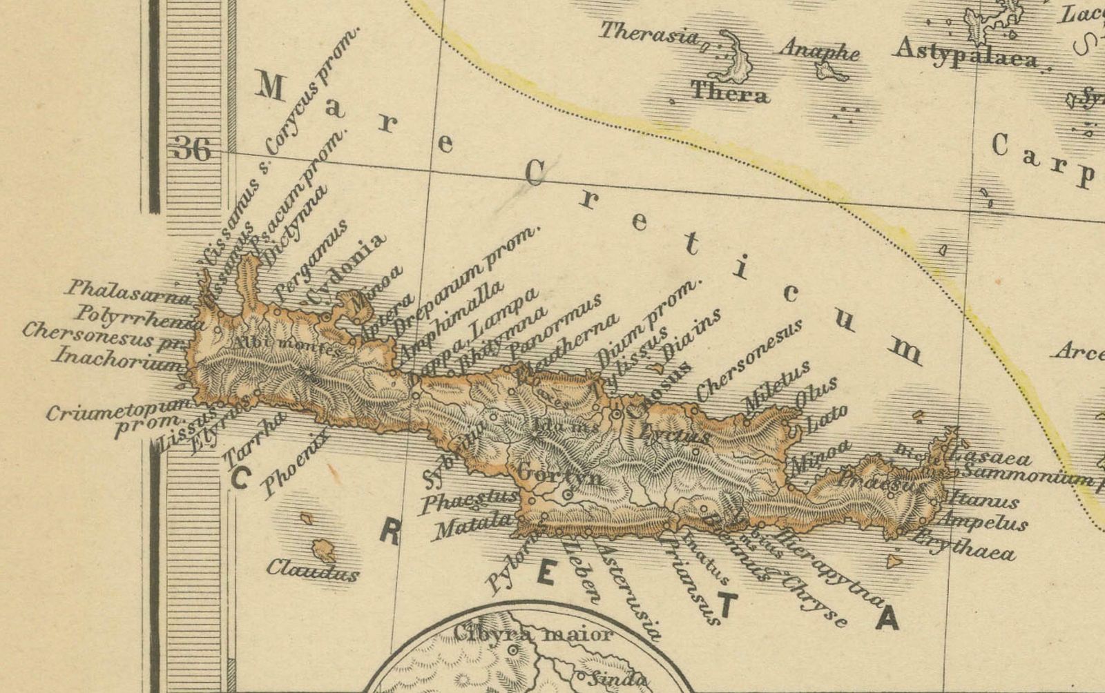 Asia Minor And Provinces: A Roman Empire Map From Spruner Menke Atlas, 1880 photo 404.0