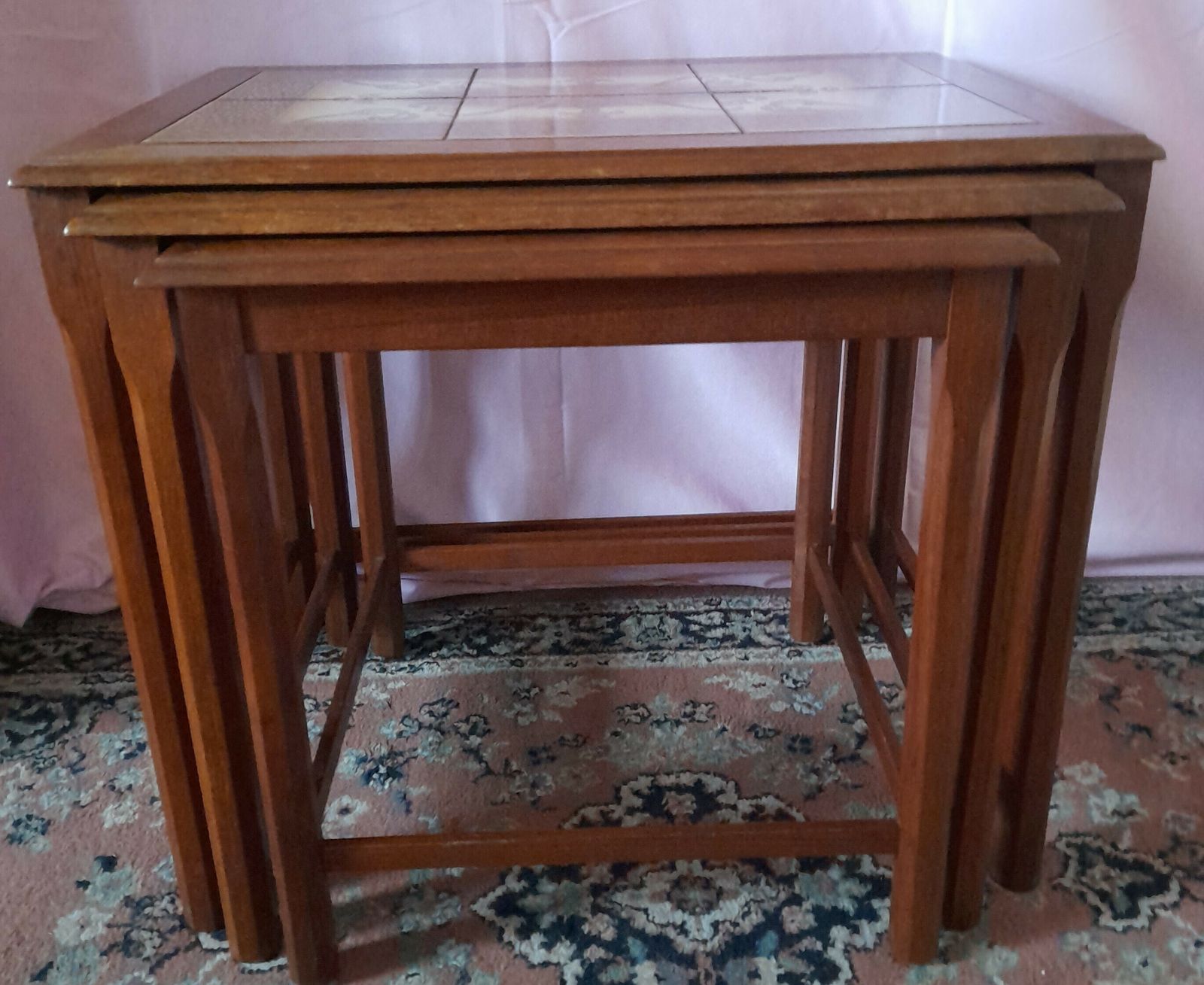Danish Nest Of Tables, 1950s, Teak photo 110.0