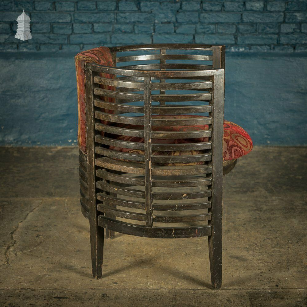 Art Deco Ebonised Tub Chair From A Hotel In Bombay [No. 6] photo vinterior