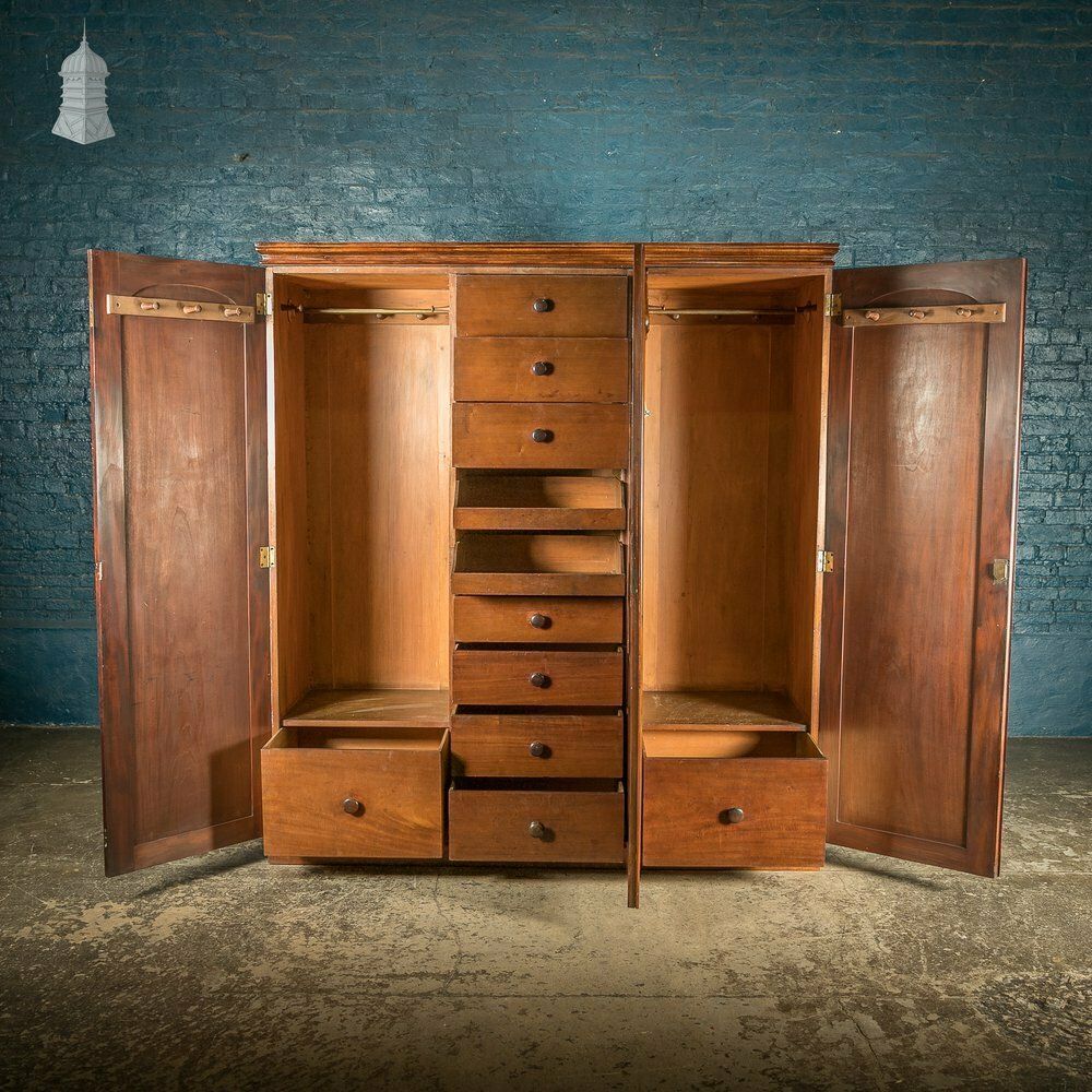 photo furniture Compactum Gentlemans Wardrobe, Victorian Mottled Mahogany