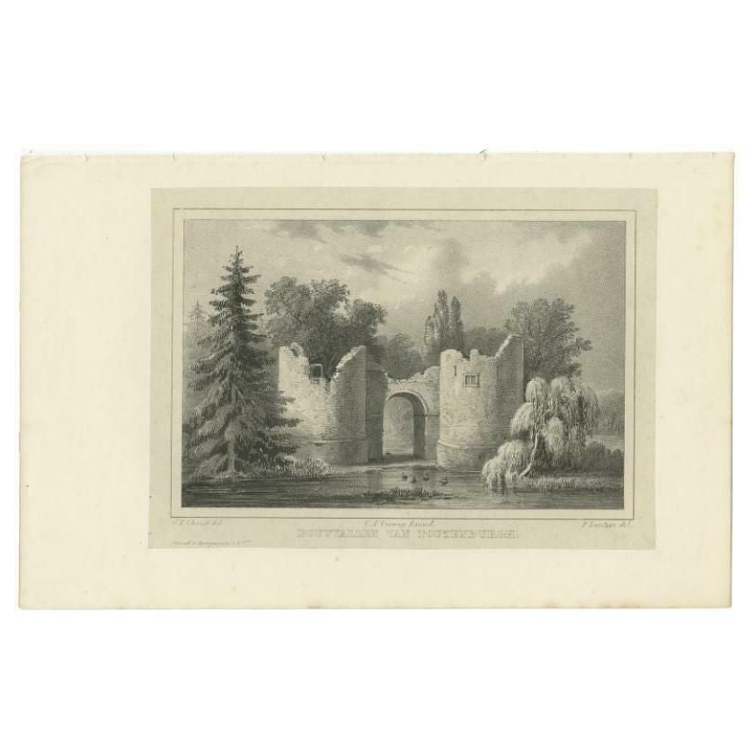 Antique Print Of The Ruins Of Toutenburg Castle By Van Der Aa, 1846 £59.35