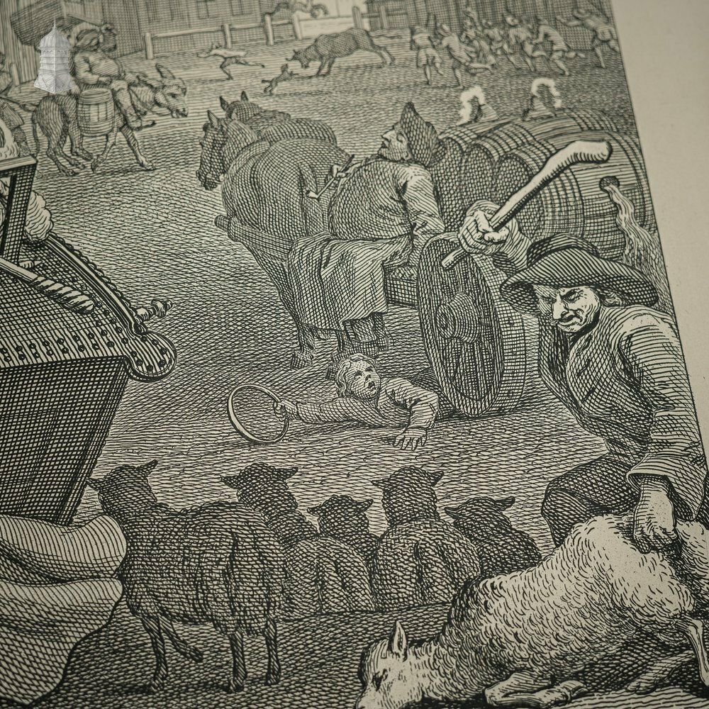 ‘The Four Stages Of Cruelty’ Set Of 4 Original 18th C Engravings By William Hogarth Dated 1751 photo vintage
