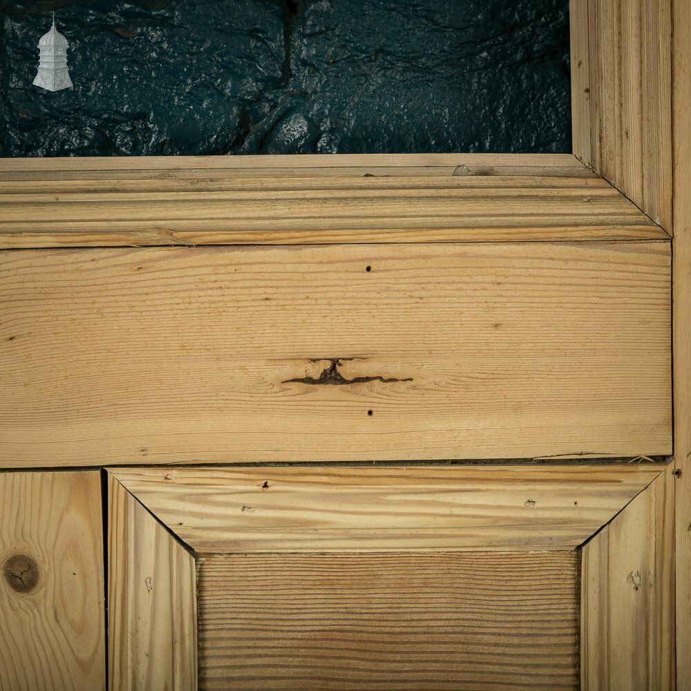 Internal Paneled Door, 19th C Pine For Reglazing photo 510.0