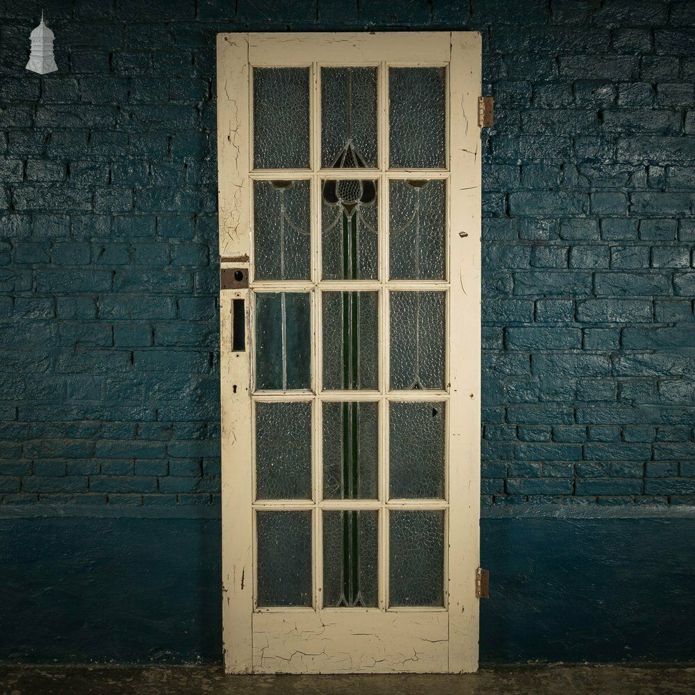 Glazed Pine Door, Stained Glass Textured Glazing photo furniture