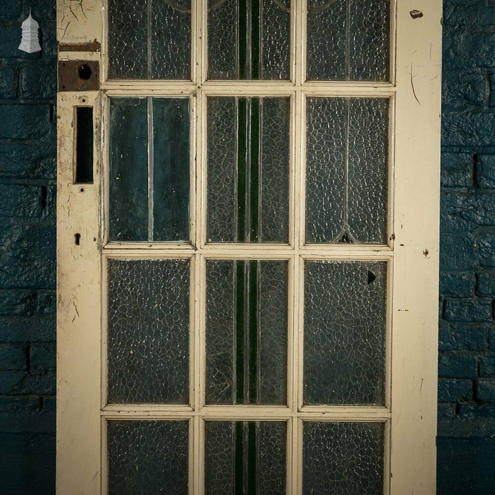 Glazed Pine Door, Stained Glass Textured Glazing photo Home Fixtures