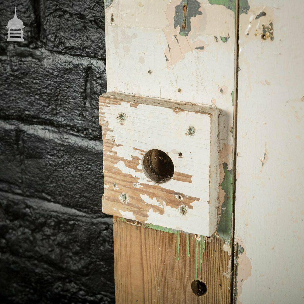 19th C White Painted Ledged And Braced Internal Cottage Door photo Home Fixtures