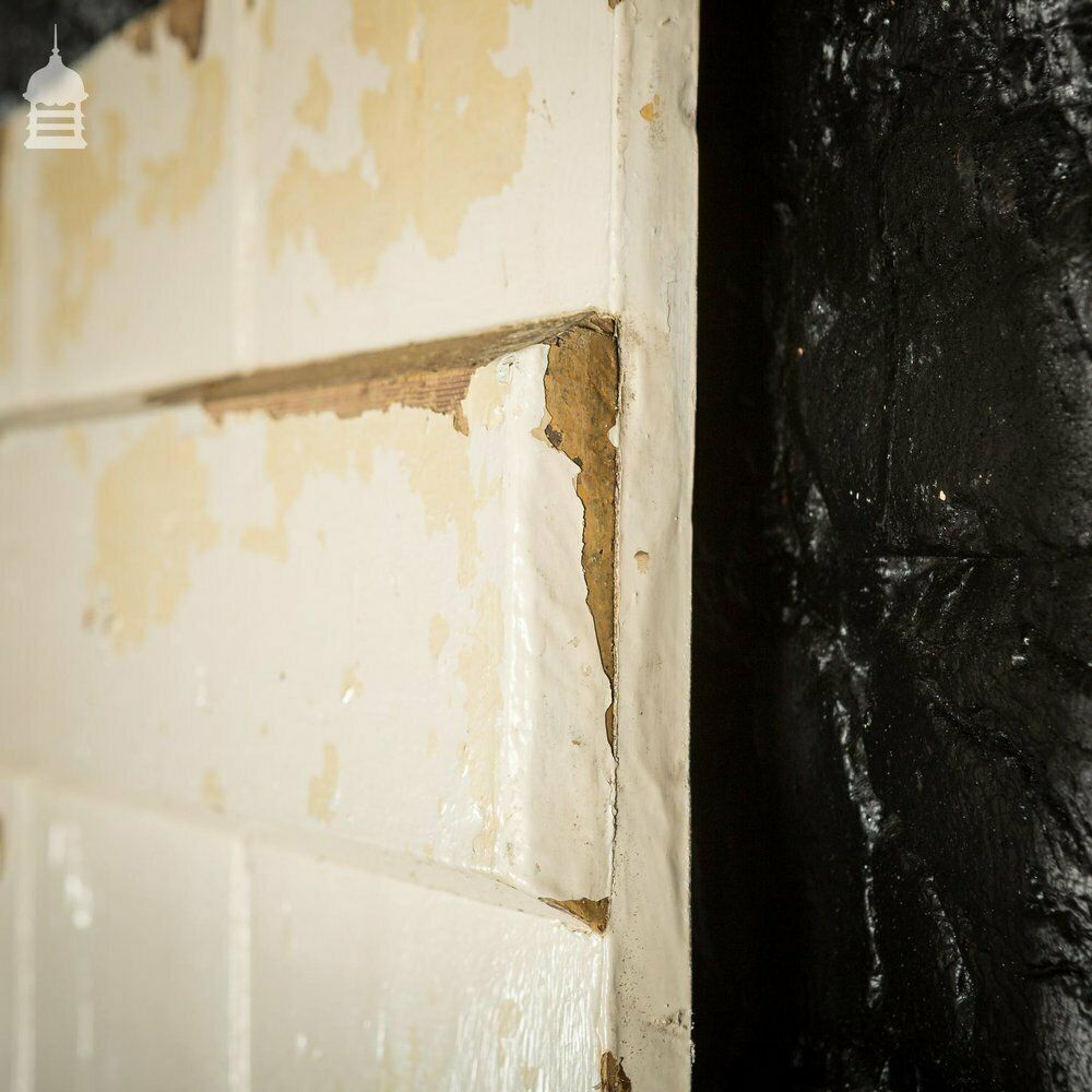 Painted 19th C Ledged And Braced Pine Beadboard Internal Cottage Door photo 240.0